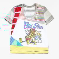 Image 2 of old pals hot dog courtneycourtney adult size m/l medium large scoop neck short sleeve tee tshirt top