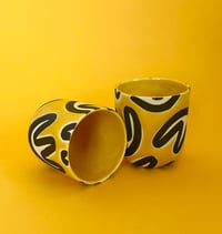 Doodle cup, yellow