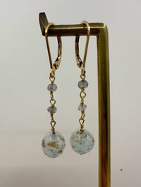 Image 2 of Vintage Glass Bead Earrings #1