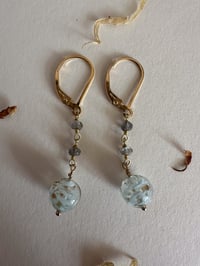 Image 1 of Vintage Glass Bead Earrings #1