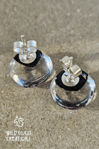 Image 4 of Dichroic stud earrings