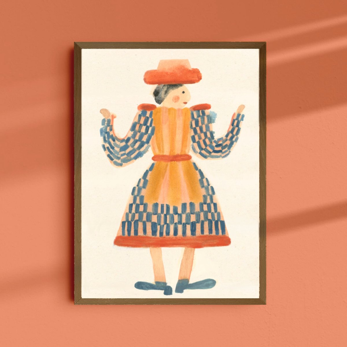 Image of Folk Lady Print