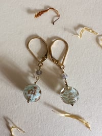 Image 1 of Vintage Glass Bead Earrings #4