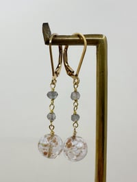 Image 1 of Vintage Glass Bead Earrings #5