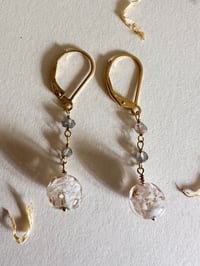 Image 2 of Vintage Glass Bead Earrings #5