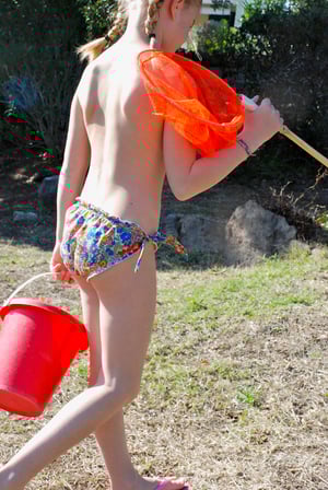 Image of Bikini en liberty Margaret Annie blue