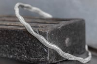 Image 1 of 'wobble' - Recycled silver bangle