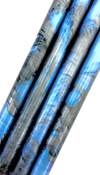 Image 1 of Maxwell's Silver Hammer, custom pressure cast Alumilite with translucent sparkle & grey & luna blue