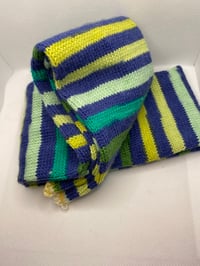 Image 1 of Sock Blank- Seascape (72 stitches in the round)