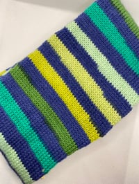 Image 2 of Sock Blank- Seascape (72 stitches in the round)