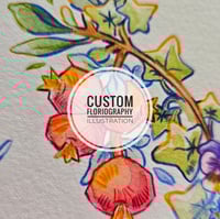 Image 1 of Custom floriography illustration