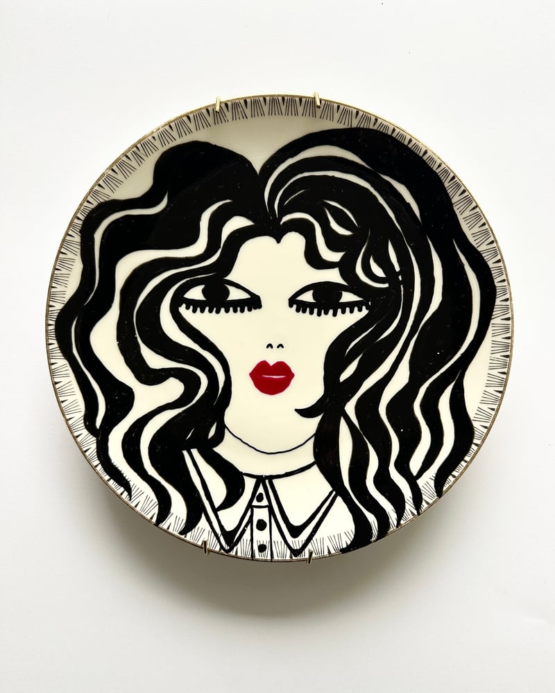 Image of Solraya- handdrawn vintage plate