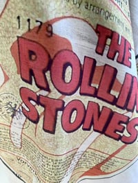 Image 3 of The Rolling Stones Inspired Scarf –  Vintage Rock Style Long Grey Scarf with Iconic Band Print