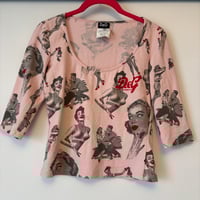 Image 2 of d&g pin up print top