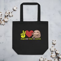 Peace Love Sloth Eco Tote Bag
