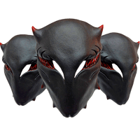 BatiBatt "Slayer" Mask (Black & Red)