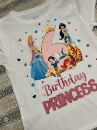 Image 4 of Birthday Princess Shirt | Youth
