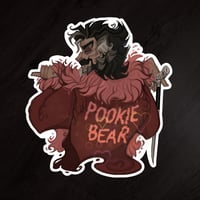 Pookie Bear ✦ Holographic Vinyl Sticker ✦ 8.1x7.4 cm