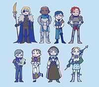 Image 1 of FE3H Blue Lions Sticker Set 1