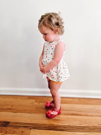 Image 2 of Party Prints | ruffle shorties | multiple prints