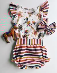 Image 1 of Party Prints | ruffle shorties | multiple prints