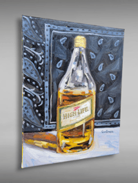 Image 3 of Miller High Life Beer Painting 