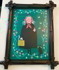 Image 2 of Black Forest Babushkas - Pair of Original Paintings