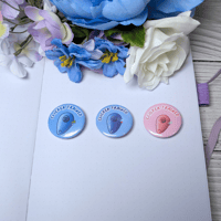 Clicker Trained Button Pins