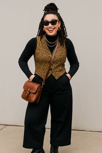 Image 3 of Vintage Leopard Vest