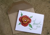 Image of Thank You watercolor card