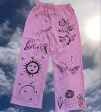 Image 1 of “Dream Garden” sweatpants Medium