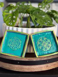 Image 1 of Golden Mandala Tray (Wall or Table Decor)