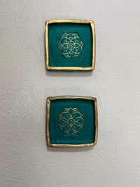 Image 3 of Golden Mandala Tray (Wall or Table Decor)
