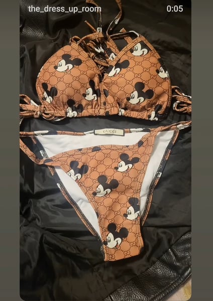 Image of Gucci Mickey swim bikini set