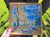 Image 4 of "Autumn Shadows on 748" Originial Watercolor Painting by Sandy Tyler 