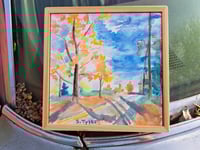 Image 1 of "Autumn Shadows on 748" Originial Watercolor Painting by Sandy Tyler 