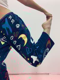 Image 4 of hand painted denim jeans