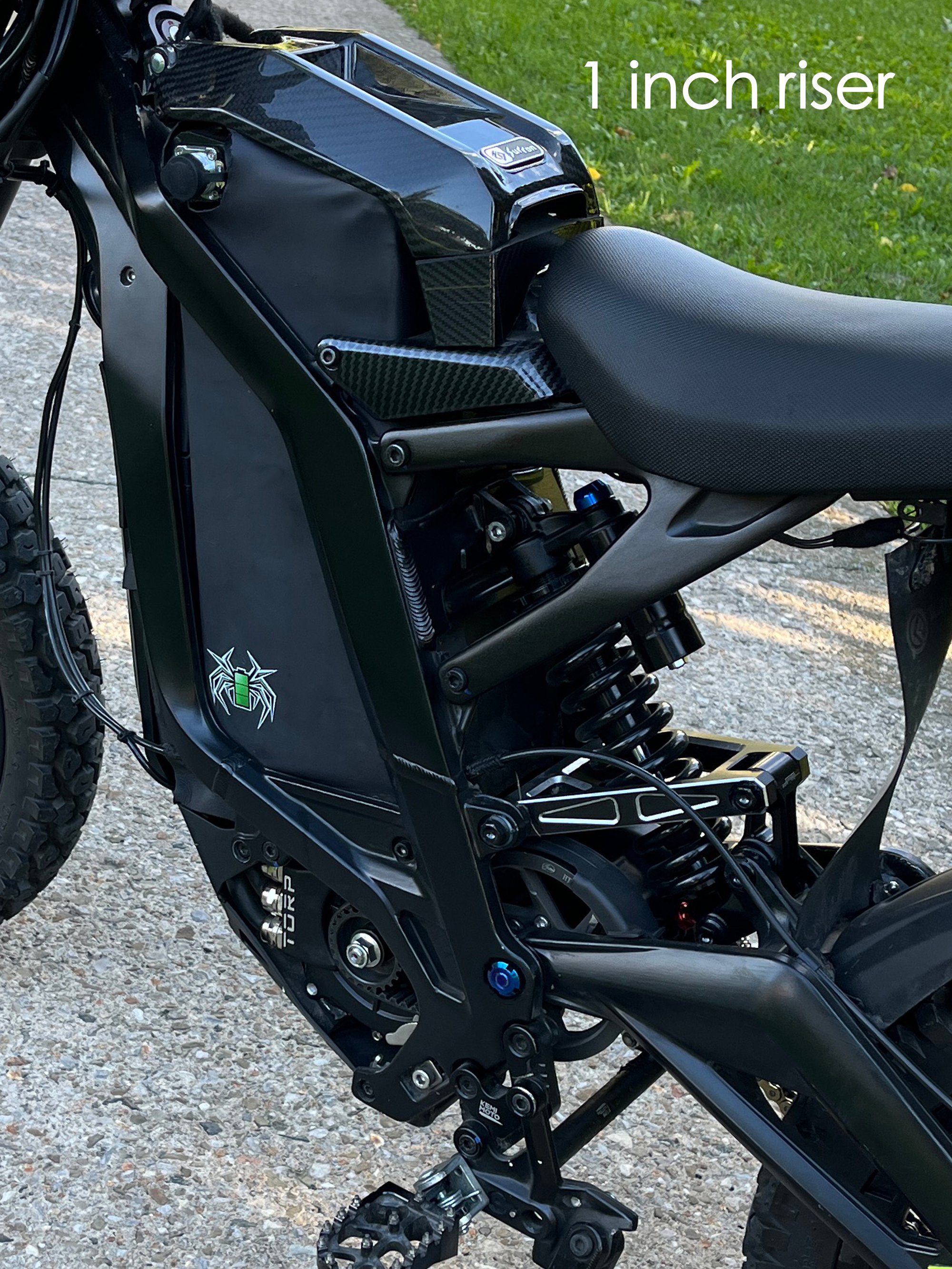 Surron Battery Lid Extension Hardware - Riser & Hinges | Spider Battery ...