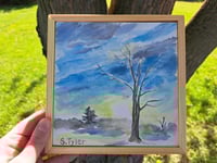 Image 5 of "Winter Sky" Original Watercolor Painting by Sandy Tyler 