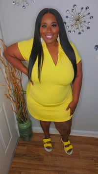 Image 1 of Spring Fling Tennis Dress(Yellow)