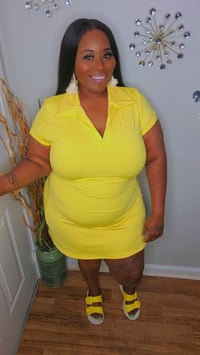 Image 4 of Spring Fling Tennis Dress(Yellow)