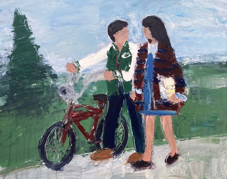 Image of Kevin and Winnie (original painting)