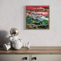 Image 3 of 'Hug from a Pink sunset'  - 33x33cm, FRAMED