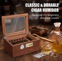Image 4 of The Gentleman’s Vault. Lockable Cedar Humidor