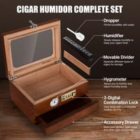 Image 5 of The Gentleman’s Vault. Lockable Cedar Humidor