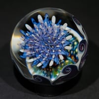 Image 2 of Floating Purple Reticello over Murrini Marble