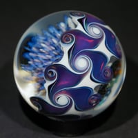 Image 4 of Floating Purple Reticello over Murrini Marble