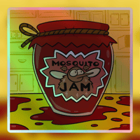 Image 1 of Mosquito Jam - Holographic sticker
