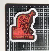 Image 2 of System Of A Down When Angels Deserve to Die Matte Vinyl Sticker