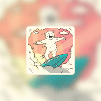 Image 3 of Cloud Surfing - Sticker